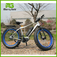 26" * 4.0 Fat Tire Center Motor Electric Mountain Bicycle
